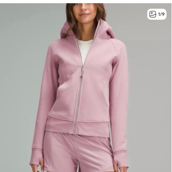 Lululemon Athletica Light Pink Zip-Up Hoodie - Picture 1 of 8